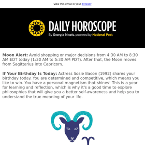 Your horoscope for March 15