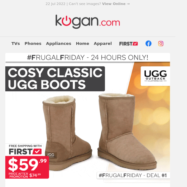 #FF: 24HR Deals on Ugg Boots & Slippers | Beat the Clock, Ends Midnight!