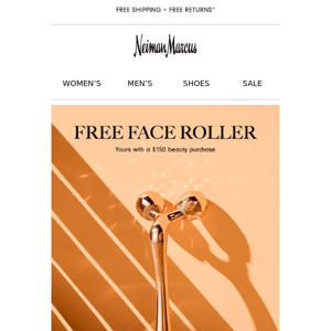 Free face roller during our Summer Beauty Event!