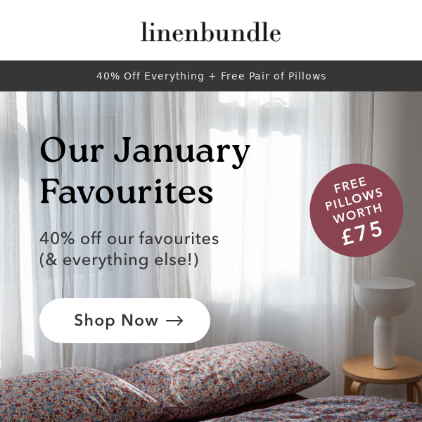 40% Off Our January Favourites