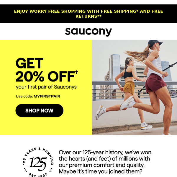 Saucony - Latest Emails, Sales & Deals