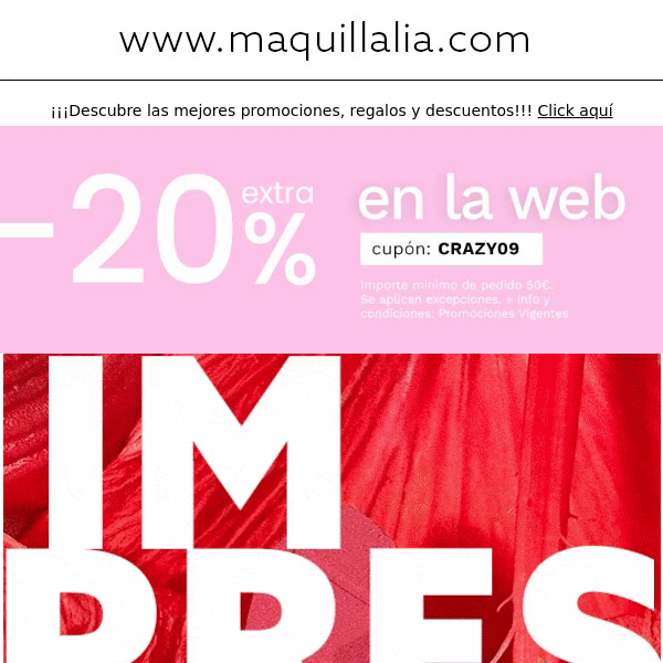 -20% en Web ¡Imprescindibles! 💕