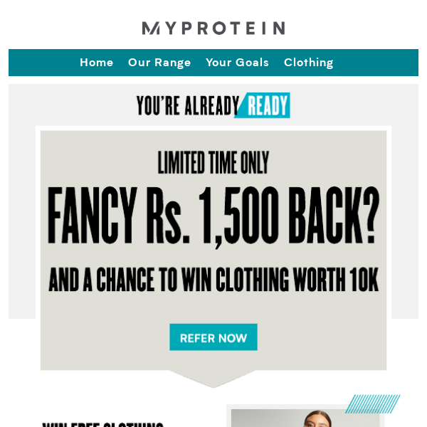 Refer & win clothing worth Rs. 10,000