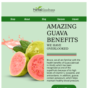 Is Guava good for you? Find out  Herbal Goodness Co  👀