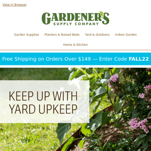 Tools for a Tidy Yard and Garden