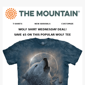 🐺 👕 DEAL! Eclipse Wolves Tee on Sale Today