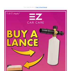 😮 BUY A LANCE AND GET A FREE 5L OF CHOICE!