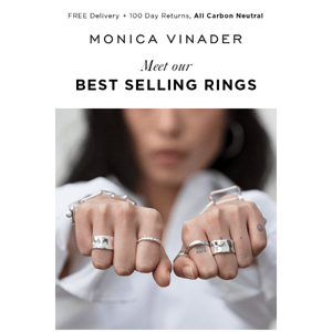 Monica Vinader Meet our best selling rings!