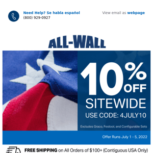 🇺🇸 10% Off Sitewide Independence Day Savings Starts Now!