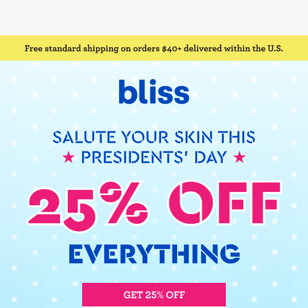 Presidents' Day weekend sale continues!🇺🇲