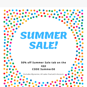 FP OMG SUMMER SALE! 50% off summer sale tab!