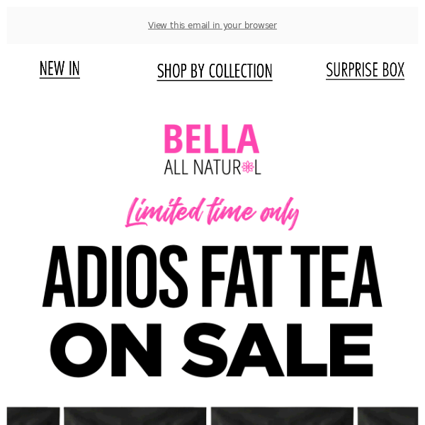 Get 2 Adios Fat Teas for only $30!🍃