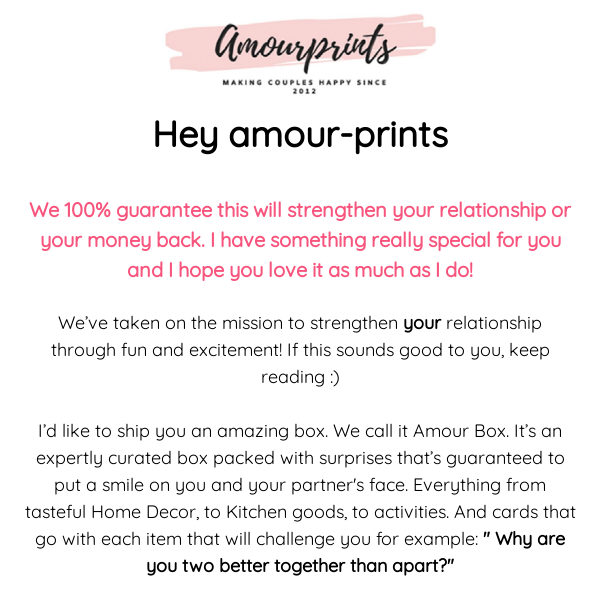 💞 Last chance for our Amour Box!