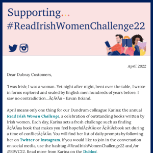 Supporting the Read Irish Women Challenge 2022