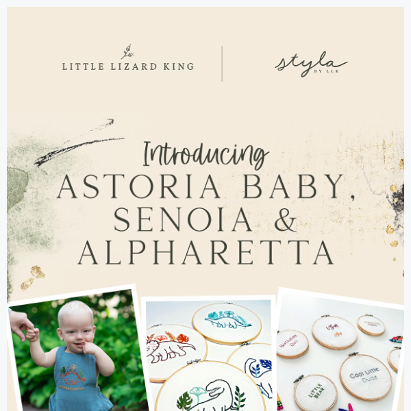 NEW Alpharetta & Senoia Hand Embroidery & Updated Astoria Baby are HERE!!