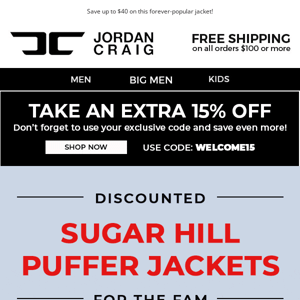 📣 Discounted Sugar Hill Puffer Jackets for the Fam!