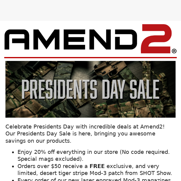 Presidents Day Savings Are Here!