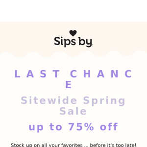 LAST CHANCE! SPRING SITEWIDE SALE! 75% OFF! 😻🖤