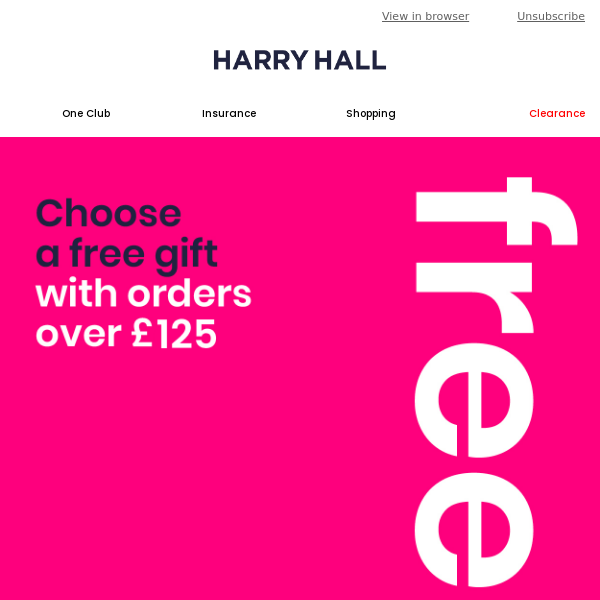 Fancy a FREE gift Harry Hall? 🎁🛍️