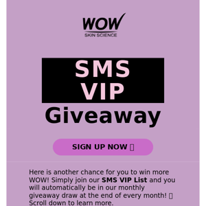 SMS VIP Giveaway 🎁