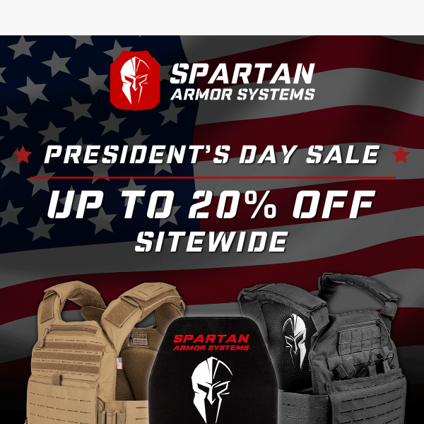 Now is The Time - Up to 20% Off Level IV Ceramic Armor