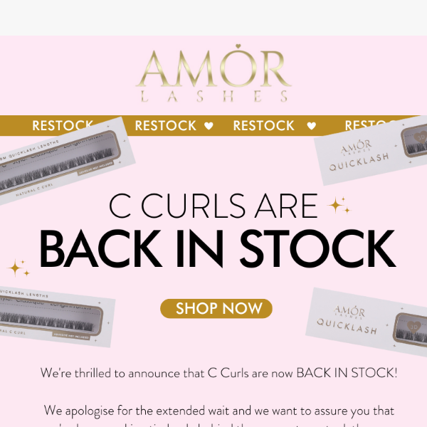 C CURLS - Back In Stock 😱🛒