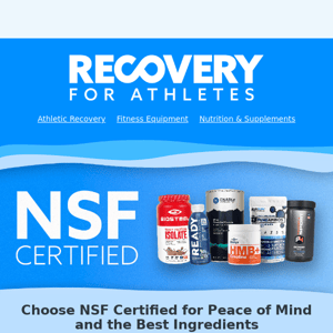 NSF Certified: Clean and Effective Supplements