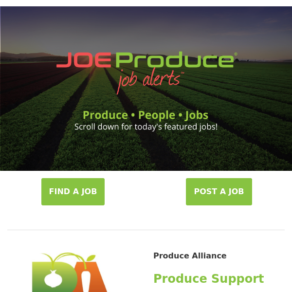 New Jobs WIth Produce Alliance, Awe Sum Organics, South Mill Champs, Pacific Trellis Fruit, Walmart/Sam's Club, Hitchcock Farms, River Point Farms & Twin Peaks