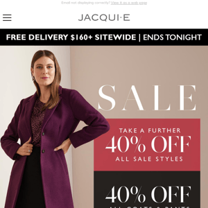 40% Off All Coats & Pants | Shop New Offer Now