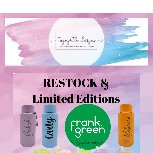 FRANK GREEN - Limited Edition Colours, Now Online! ✨