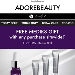 Today only: free Medik8 gift inside*
