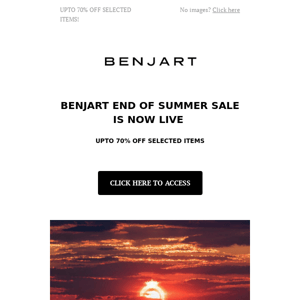 Benjart End Of Summer Sale Is Now Live!