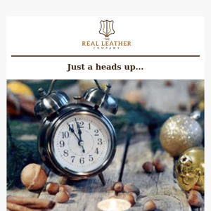 Holiday Heads Up from The Real Leather Company