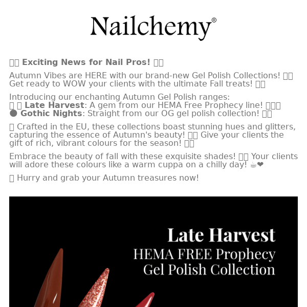 🍂🌟 Exciting News for Nail Pros! 🌟🍂