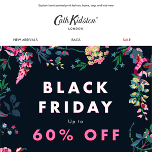 Black Friday is here! Up to 60% off, this way…