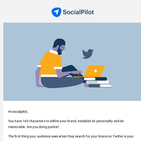 SocialPilot, it’s time you update your boring Twitter bio