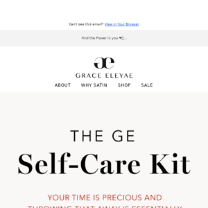 Grab the GE Self-Care Kit for your daily beauty routines 💖