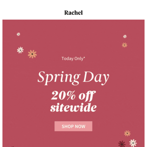 20% off sitewide - Until midnight