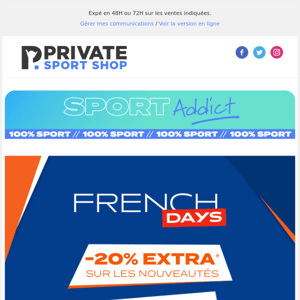 🐓 French Days 🐓 -20% extra, jouez à domicile !