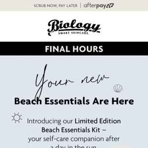 Get It Before It's GONE! 25% Off Beach Essentials Kit