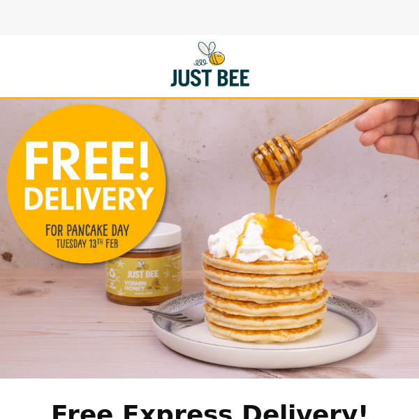 Get Free Delivery in time for Pancake Day! 🍯🥞