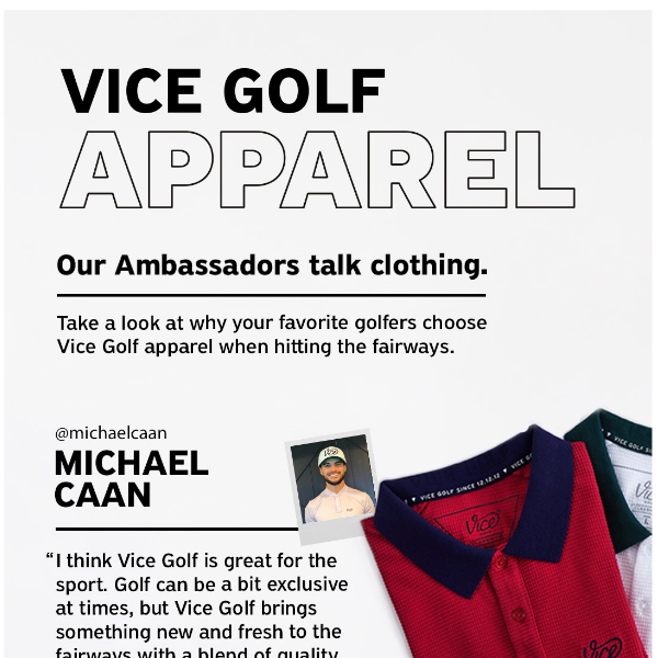 Vice Golf - Latest Emails, Sales & Deals