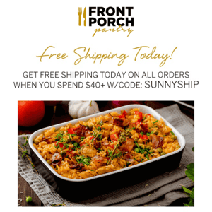 FREE Shipping Over $40 Today Only! Order Today!