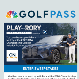 Last chance! Enter now for a chance to play with Rory McIlroy