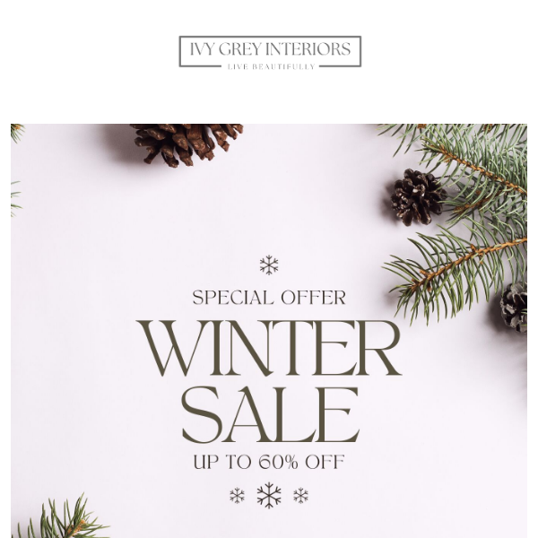 WINTER SALE | MORE LINES ADDED