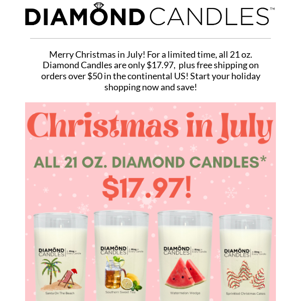 DIAMOND CANDLES FOR $17.97! 😵