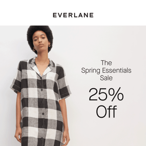 25% Off: Spring Essentials