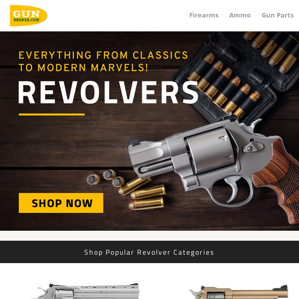 Shop Revolvers. Everything from classics to modern marvels!