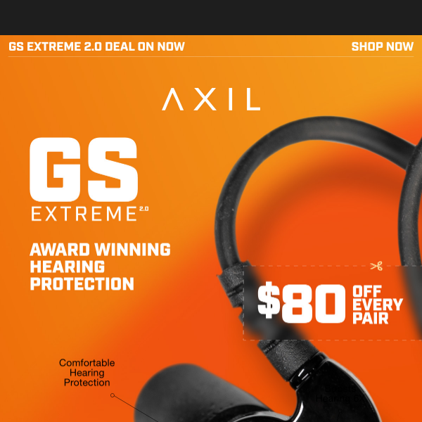 Final Day! Save $80 on GSX Earpro