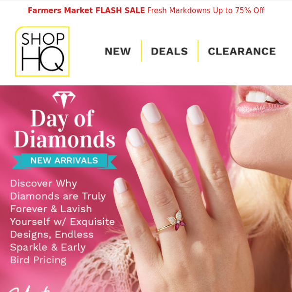 UP TO 50% OFF Day of Diamonds Preview